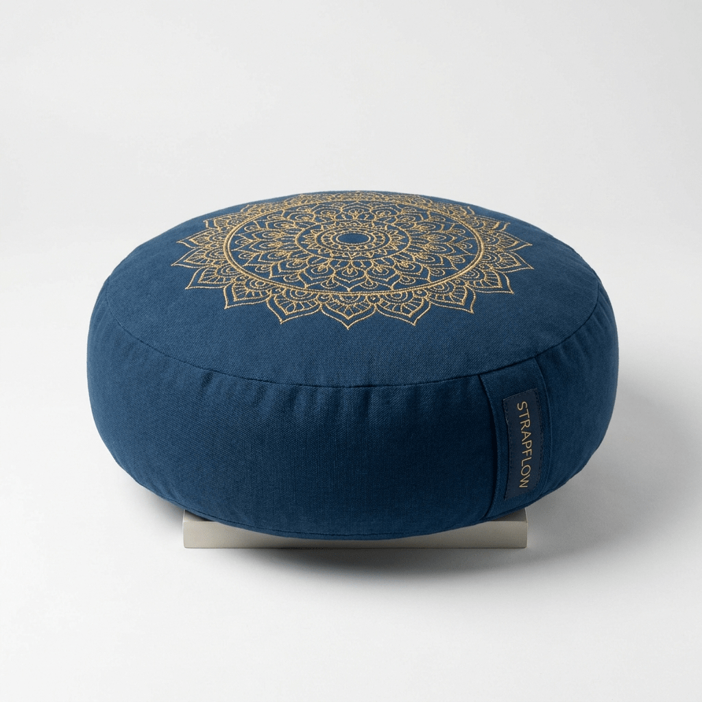 Strapflow Meditation Cushion — Indigo Zafu - Strapflow