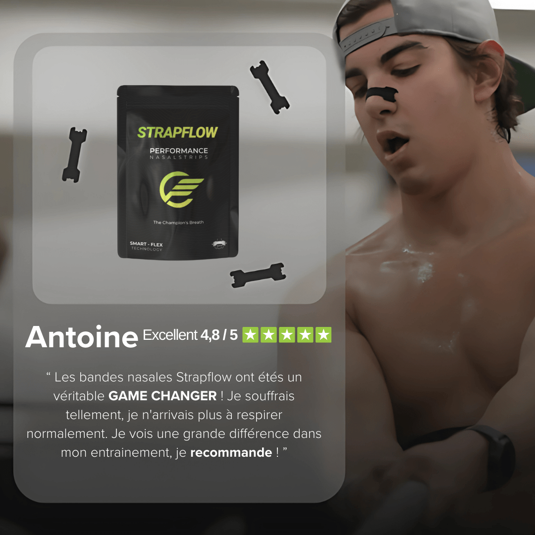 Strapflow Performance Nasal Strips — Black 30-Pack
