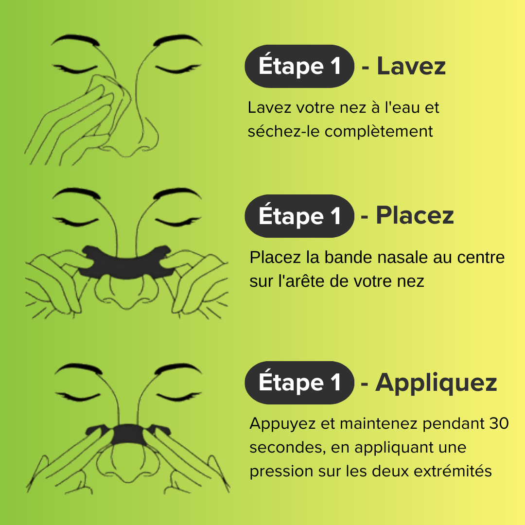 Strapflow Performance Nasal Strips — Black 30-Pack